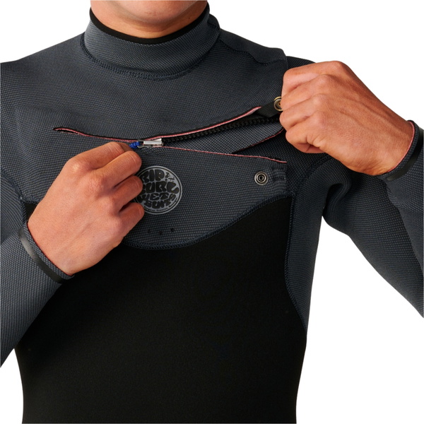 2026 Rip Curl Mens Flashbomb 5/3mm Chest Zip Wetsuit 17BMFS - Charcoal Grey